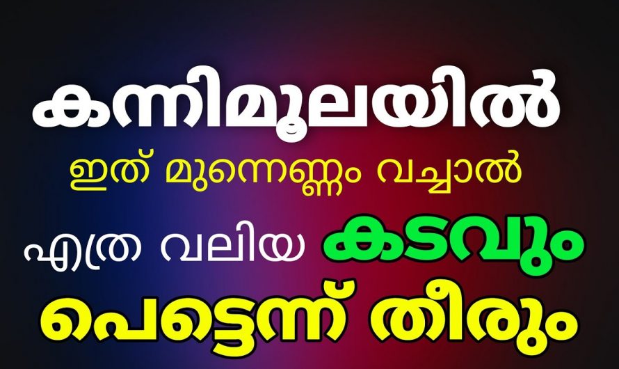 നിങ്ങളുടെ കടബാധ്യതകൾ മാറുന്നതിനെ കന്നിമൂലയിൽ ഇങ്ങനെ ചെയ്തു നോക്കൂ.