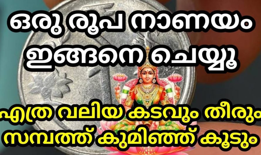 നിങ്ങളുടെ കടബാധ്യത മുഴുവൻ മാറ്റും ഈ ഒരു രൂപ നാണയം. ഒരു രൂപയുണ്ടോ ഒരു കടത്തിനെയും ഇനി ഭയക്കേണ്ട.