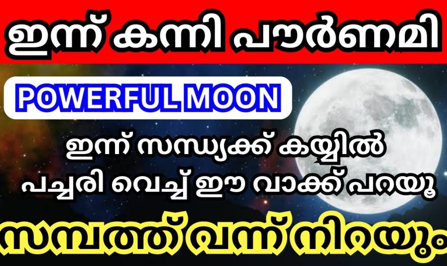 കന്നിമാസത്തിലെ പൗർണമി ദിവസം കയ്യിൽ പച്ചരിയെടുത്ത് ഈ കാര്യം ചെയ്യൂ.