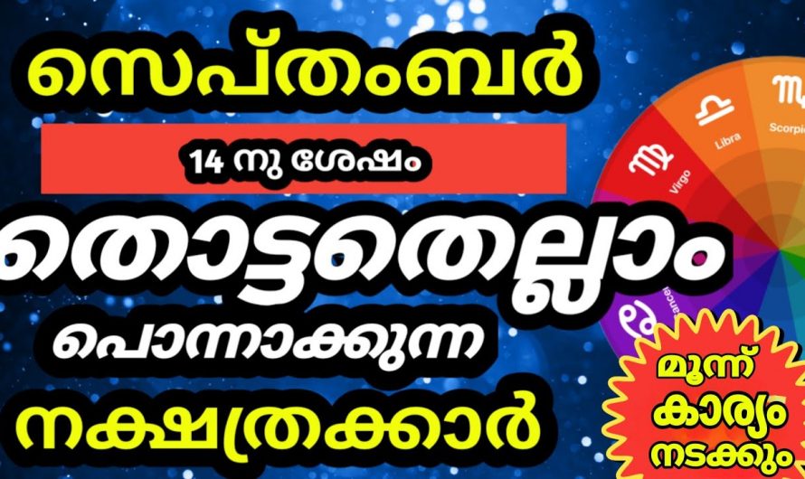 ഇനി ഈ നക്ഷത്രക്കാരുടെ മഹാഭാഗ്യമാണ്. സൗഭാഗ്യത്തിന്റെ കുത്തൊഴുക്കാണ് ഇനി ഉണ്ടാകാൻ പോകുന്നത്.