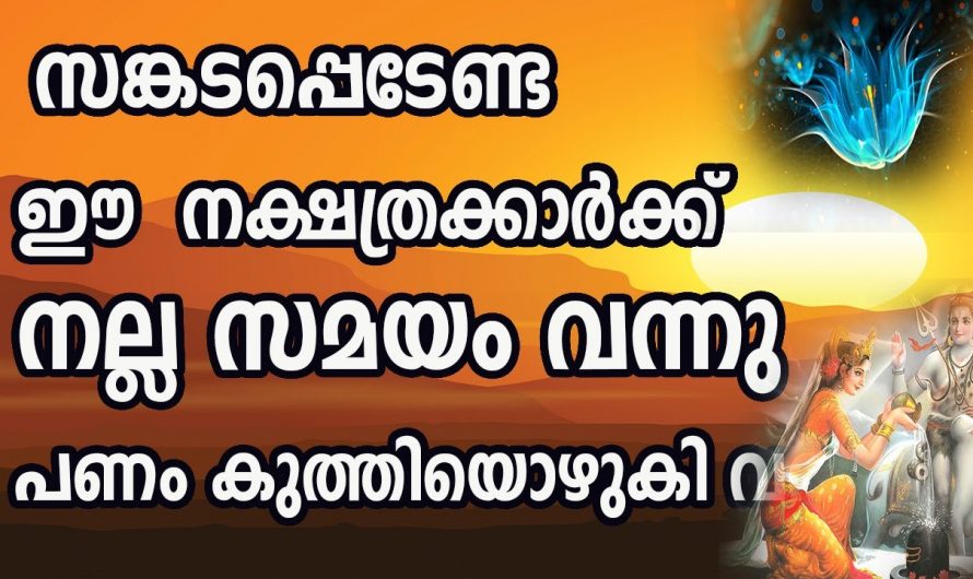 ഈ നക്ഷത്രത്തിൽ ജനിച്ചവർക്ക് ഇനി സമൃദ്ധിയുടെ കാലമാണ്.