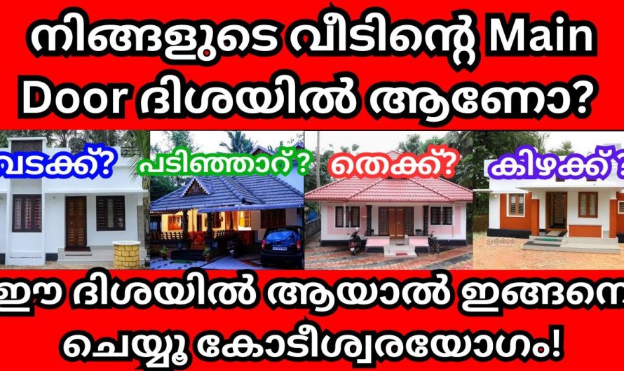 നിങ്ങളുടെ വീട്ടിലും പ്രധാന വാതിൽ ഇങ്ങനെയാണോ വെച്ചിരിക്കുന്നത്. ആയുസ്സിന് പോലും കോട്ടം വരും ഈ നിർമിതികൾ.