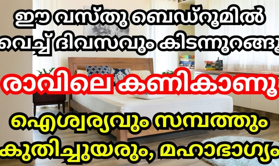 നിങ്ങൾ കിടക്കുന്ന റൂമിൽ ഈ വസ്തുവെച്ചാൽ സംഭവിക്കാൻ പോകുന്നത്. ഇവ കണി കണ്ടുണർന്നാൽ അന്നത്തെ ദിവസം ഐശ്വര്യമാണ്.