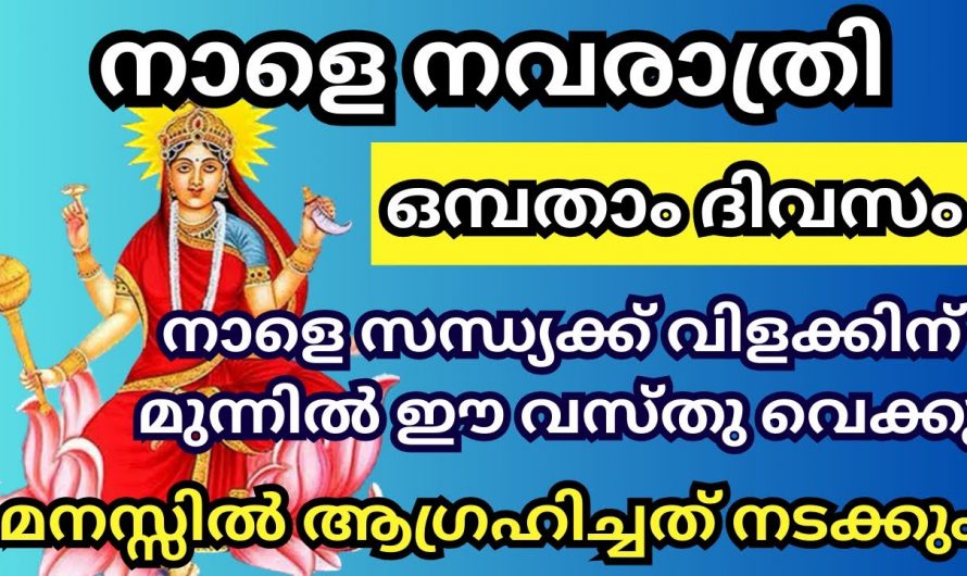 ഇത് നവരാത്രിയുടെ ഒൻപതാം ദിവസം. നിങ്ങളുടെ ആഗ്രഹങ്ങൾ സാധിക്കാൻ ഇതിലും നല്ല ഒരു ദിവസം ഇല്ല.