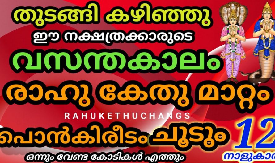 നിങ്ങൾ ഈ നക്ഷത്രത്തിൽ ജനിച്ചവരാണ് എങ്കിൽ നിങ്ങളുടെ മഹാഭാഗ്യം തുടങ്ങുകയാണ്.