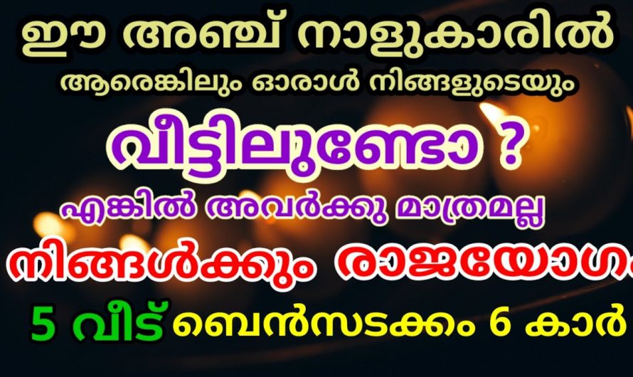 സ്വന്തം ജീവിതത്തിൽ മാത്രമല്ല വീട്ടിൽ ഉള്ളവരുടെ ജീവിതത്തിലും ഉയർച്ചയുണ്ടാകാൻ ഈ നാളുകാർ വീട്ടിൽ ഉണ്ടായാൽ മതി.