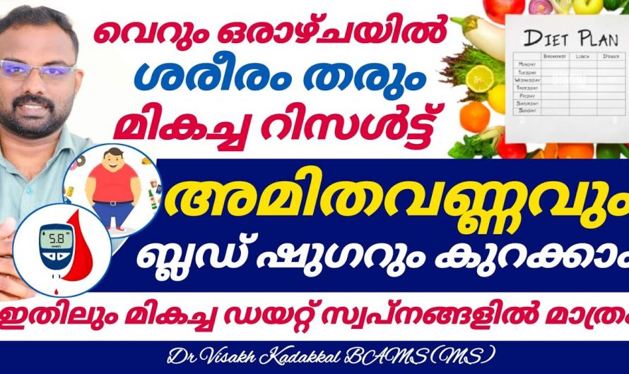 നിങ്ങളും നല്ല ഒരു ഡയറ്റ് പ്ലാൻ ആണോ തപ്പി കൊണ്ടിരിക്കുന്നത്. എളുപ്പത്തിൽ തടി കുറയാൻ ഒരു നല്ല ഡയറ്റ് പ്ലാൻ ഇതാ.