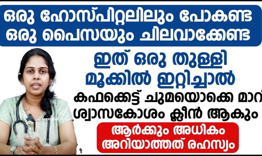 ആശുപത്രിയിലേക്ക് ഒന്നും പോകേണ്ട ഇനി രോഗം മാറ്റാൻ വീട്ടിൽ ഇങ്ങനെ ചെയ്യു