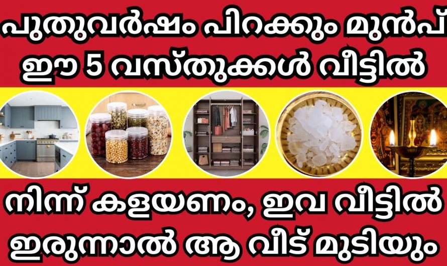 പുതുവർഷം ആരംഭിക്കുമ്പോൾ ഈ കാര്യങ്ങൾ ഉറപ്പായും വീട്ടിൽ നിന്ന് ഒഴിവാക്കണം