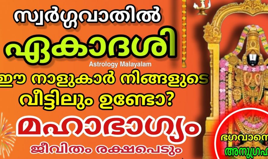 സ്വർഗ്ഗവാതിൽ ഏകാദശിയെ കുറിച്ച് നിങ്ങൾ കേട്ടിട്ടുണ്ടോ, ഉറപ്പായും നിങ്ങളെ തേടി സൗഭാഗ്യം വന്നുചേരും