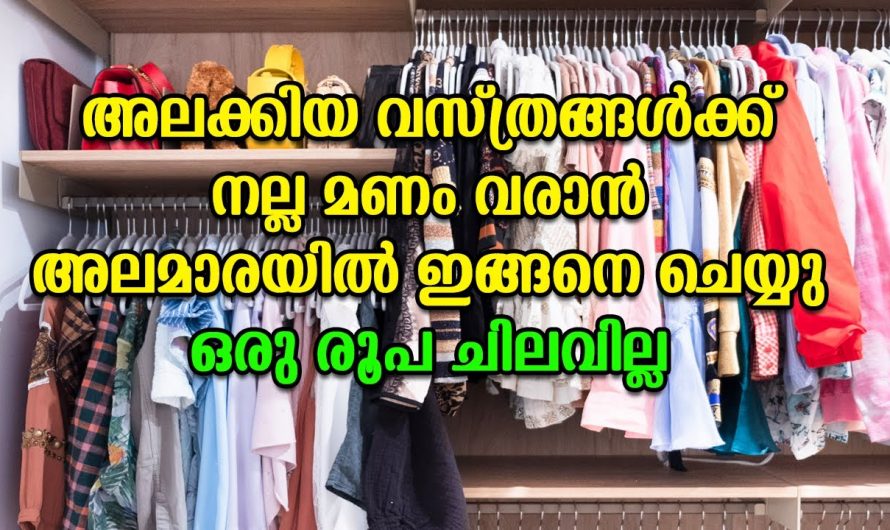 മുഷിഞ്ഞ വസ്ത്രങ്ങളും ഇനി സുഗന്ധം പരത്താൻ ഇങ്ങനെ ചെയ്യു