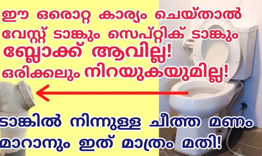 ഇത് ഒരിക്കലും ചെയ്താൽ നിങ്ങളുടെ വേസ്റ്റ്, സെപ്റ്റിക് ടാങ്കും  ഇനി നിറയില്ല