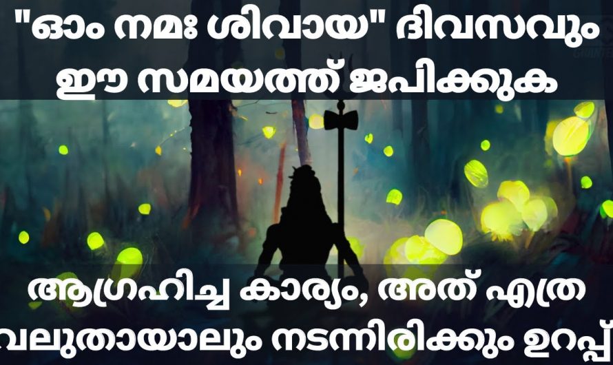 ഓം നമശിവായ ഇങ്ങനെ ജഭിച്ചാൽ നിങ്ങൾക്ക് സംഭവിക്കാൻ പോകുന്നത്