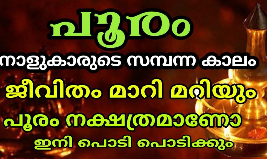 നിങ്ങളും പൂരം നക്ഷത്രക്കാരാണ് എങ്കിൽ നിങ്ങളുടെ മഹാഭാഗ്യമാണ്