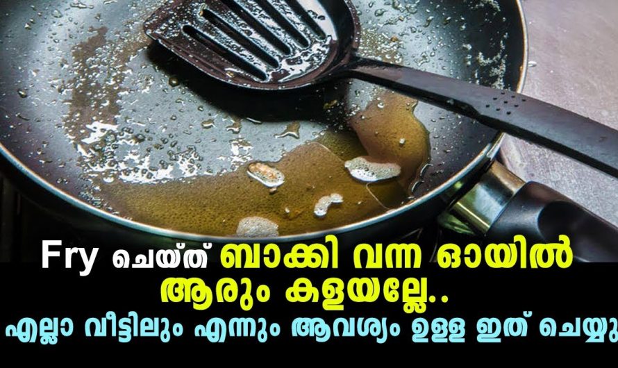 ഇതറിഞ്ഞാൽ ഇനി ബാക്കി വന്ന എണ്ണ നിങ്ങൾ കളയില്ല