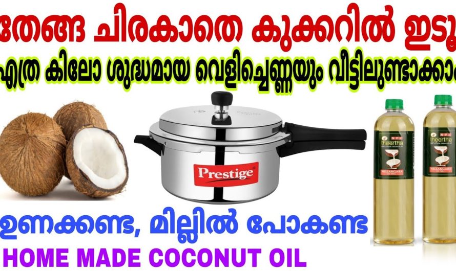 ഇനി ശുദ്ധമായ വെളിച്ചെണ്ണ കിട്ടാൻ മില്ലിലും പോകണ്ട കടയിലും പോകണ്ട