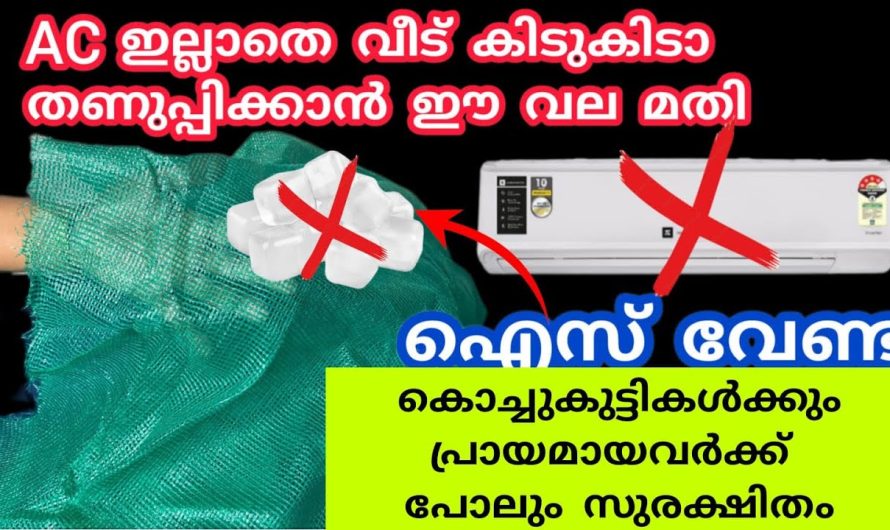 എസിയും കൂളറും ഒന്നും വേണ്ട, അതിനേക്കാൾ തണുപ്പ് ഇനി ഈ വല നൽകും