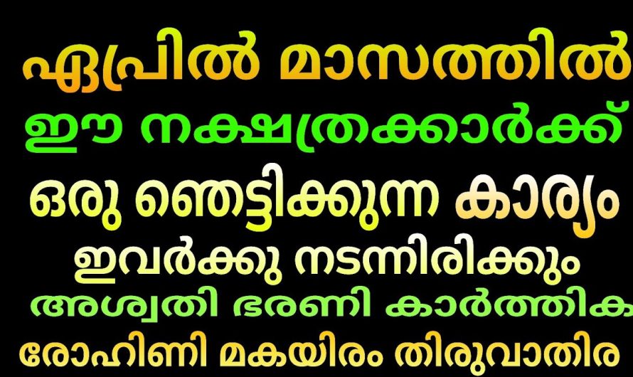 ഏപ്രിൽ മാസം കാത്തിരുന്നവരാണോ നിങ്ങൾ എങ്കിൽ ഇതാ നിങ്ങളുടെ സുവർണ്ണാവസരം എത്തി