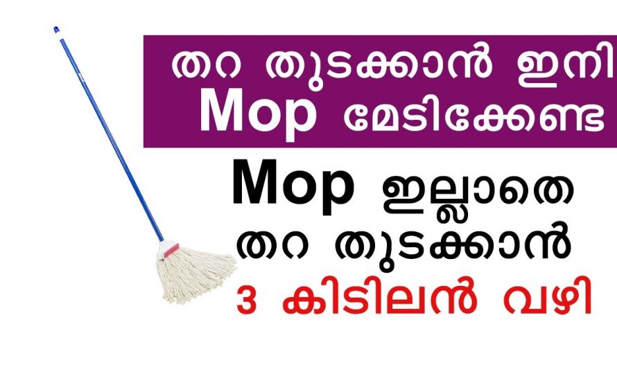 ഇനി തറ തുടയ്ക്കാൻ മോപ്പ് പോലും വേണ്ട, തറ വൃത്തിയാക്കൾ വളരെ എളുപ്പത്തിൽ