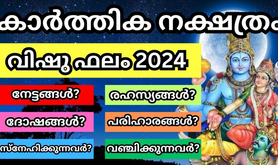 നിങ്ങളും നിങ്ങളുടെ വീട്ടിലുള്ളവരോ കാർത്തിക നക്ഷത്രം ആണോ, എങ്കിൽ ഈ 2024 എന്ത് സംഭവിക്കും എന്ന് അറിയാം