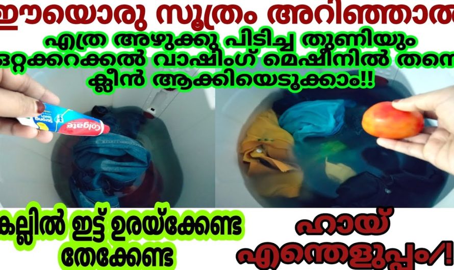 എത്ര കറ ഉള്ളതാണെങ്കിലും ഇനി വേറെ കഴുകേണ്ടതില്ല