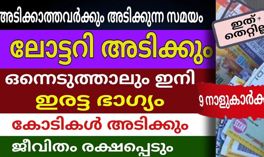 ഭാഗ്യം ഇനി നിങ്ങൾക്ക് ഇരട്ടിയായി കിട്ടാൻ പോകുന്നു