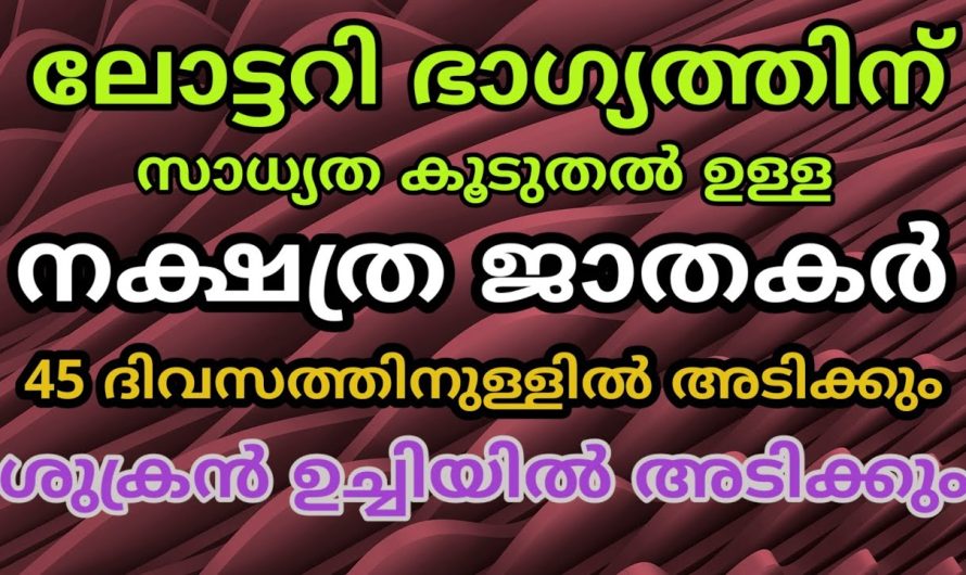 ഇതറിഞ്ഞാൽ നിങ്ങളും ഓടിപ്പോയി ലോട്ടറി എടുക്കും