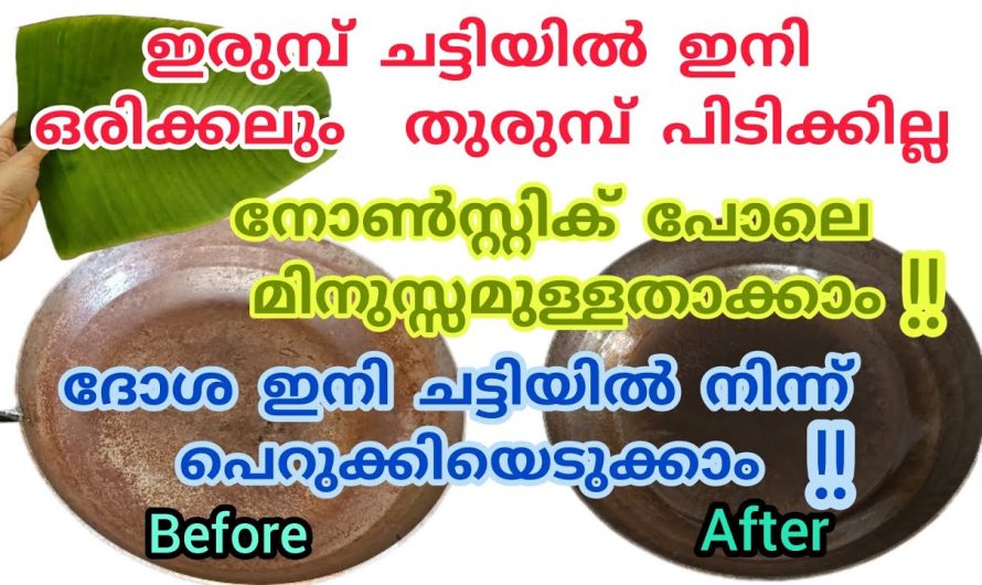 ഇനി നോൺസ്റ്റിക് പോലെ തിളങ്ങുന്ന ഇരുമ്പ് ചീനച്ചട്ടി.