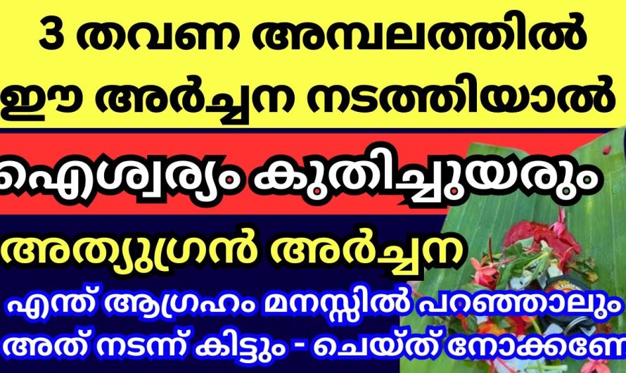 വെറും മൂന്നുദിവസം അതിനുള്ളിൽ സാധിച്ചിരിക്കും എന്തും