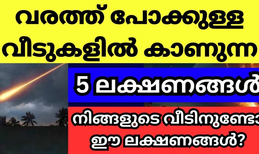 ഈ ലക്ഷണങ്ങൾ ഉണ്ടെങ്കിൽ ദുഷ്ട ശക്തികളുടെ വരത്തു പോക്ക് ഉണ്ടെന്ന് അർത്ഥം