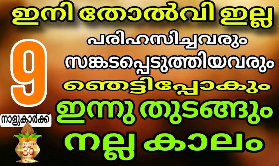 വിഷമിച്ചിരിക്കേണ്ട ഇനി തോൽവി എന്ന വാക്ക് പോലും നിങ്ങൾ കേൾക്കില്ല