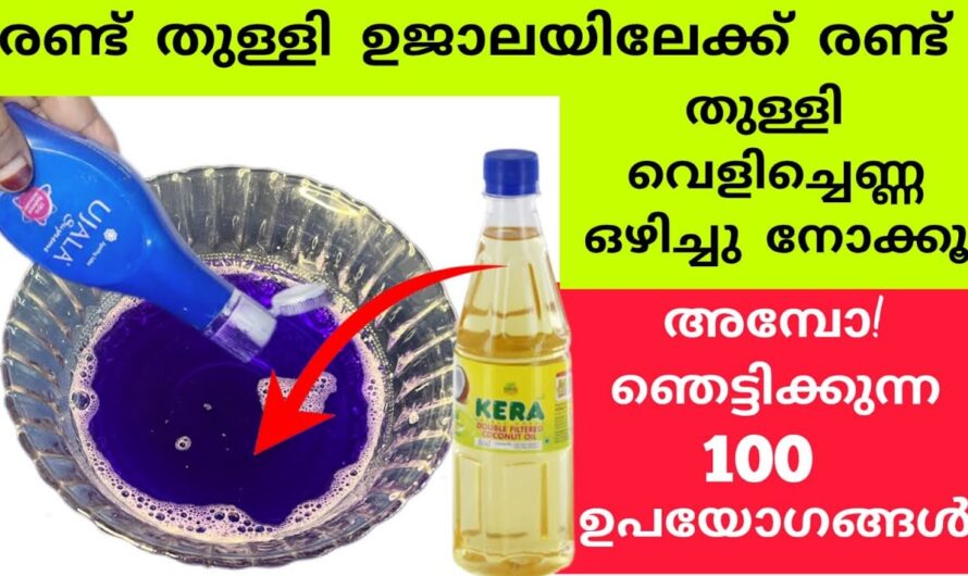 ഇനി വെളിച്ചെണ്ണ യോടൊപ്പം ഉജാലകുടി ചേർത്താലോ