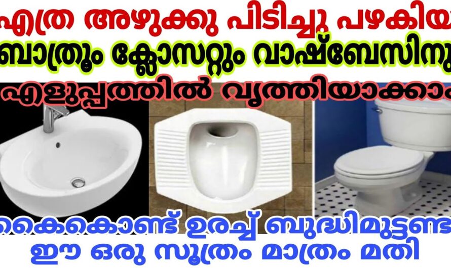 എത്ര അഴുക്ക് പിടിച്ച ക്ലോസറ്റും ഇനി തിളങ്ങും