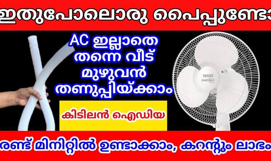 ഫാനിനെ എസി ആക്കി മാറ്റാം, ഒട്ടുംതന്നെ കരണ്ട് ബില്ല് കൂടില്ല…